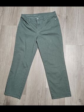 Talbots Women's Green Straight Crop Jeans